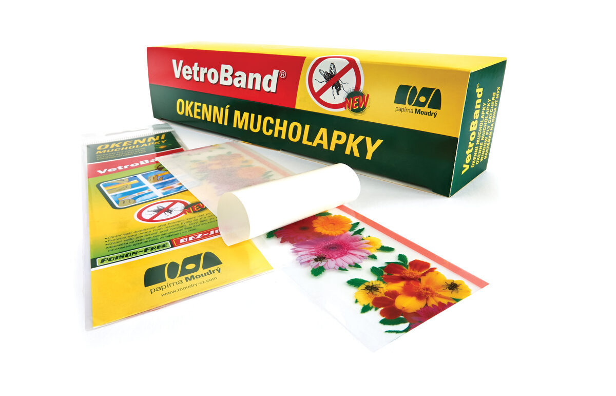 VETROBAND līmplāksnes mušu izķeršanai uz logiem