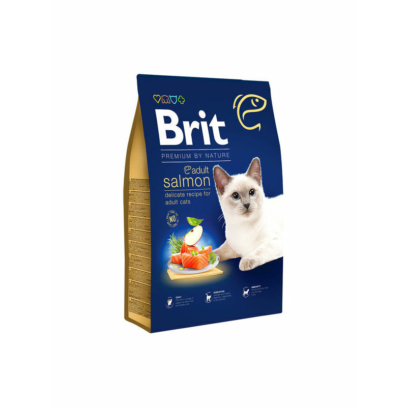BRIT PREMIUM Cat Adult Salmon 0