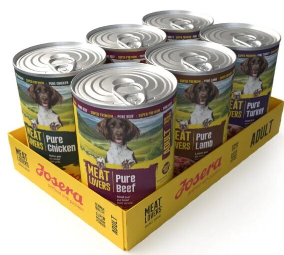 JOSERA Konservi suņiem Meat Lovers Pure MULTIPACK 6x800 g