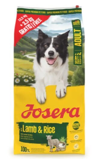 Josera Lamb & Rice suņiem 12,5kg (12.5+2.5 kg) 15kg