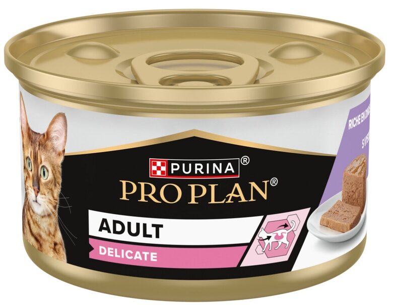 PRO PLAN DELICATE konservs kaķiem  bundža (tītars) 85g