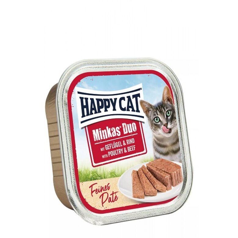 Happy Cat Minkas Duo Geflügel & Rind Paté 100 g