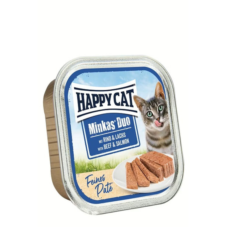 Happy Cat Minkas Duo Rind & Lachs Paté 100 g
