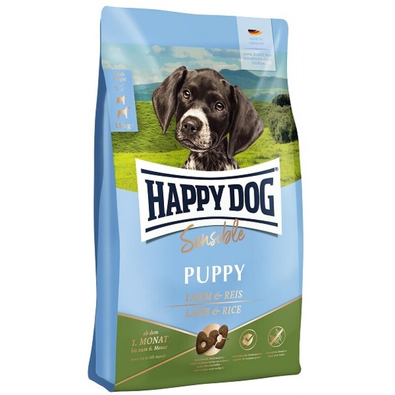 Happy Dog Sensible Puppy - Lamm & Reis 18 kg - sausā barība kucēniem ar jēru & rīsiem