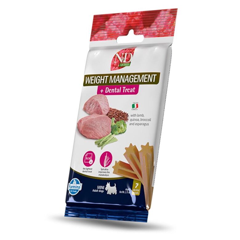 N&D DOG TREAT DENTAL QUINOA LAMB WEIGHT MANAGEMENT Mini 60g