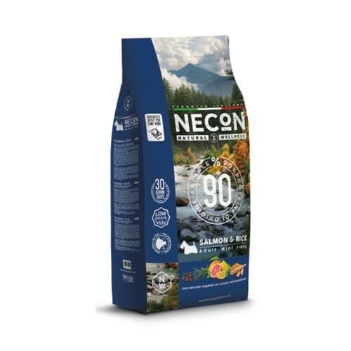 NECON Natural Welness dog mini adult salmon and rice - lasis un rīsi 10 kg
