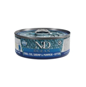 N&D CAT OCEAN TUNA COD SHRIMP PUMPKIN KITTEN 70G