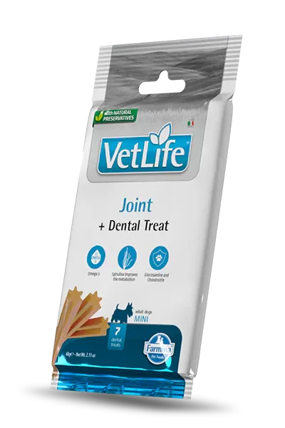 VET LIFE DOG TREAT DENTAL JOINT Mini 60g