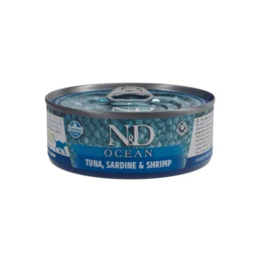 N&D CAT OCEAN TUNA SARDINE SHRIMP 70G