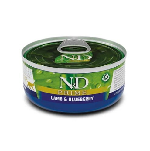 N&D CAT PRIME LAMB BLUEBERRY 70G