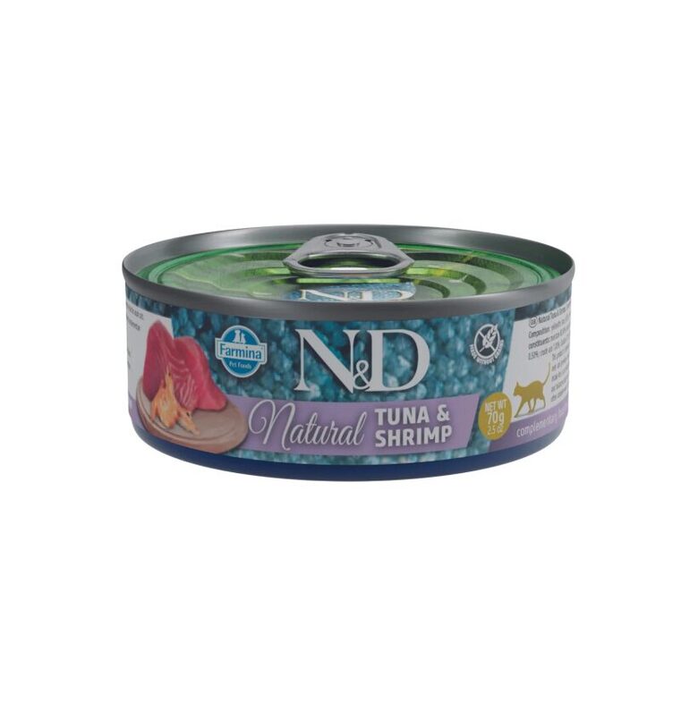 N&D CAT NATURAL TUNA SHRIMP 70g