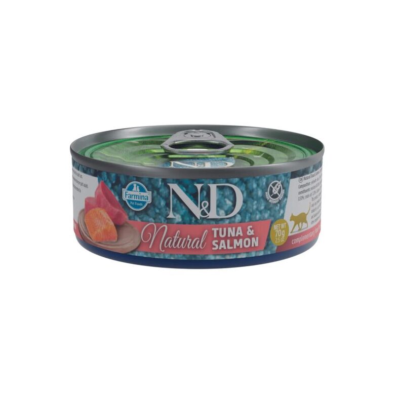 N&D CAT NATURAL TUNA SALMON 70G
