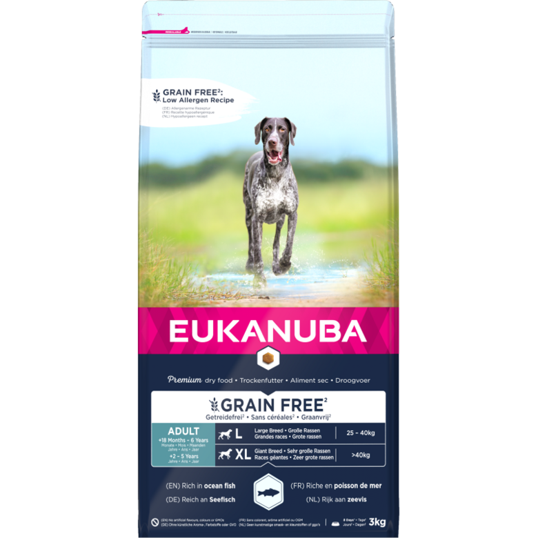 Eukanuba Adult Large Ocean Fish Grain Free, 3 kg