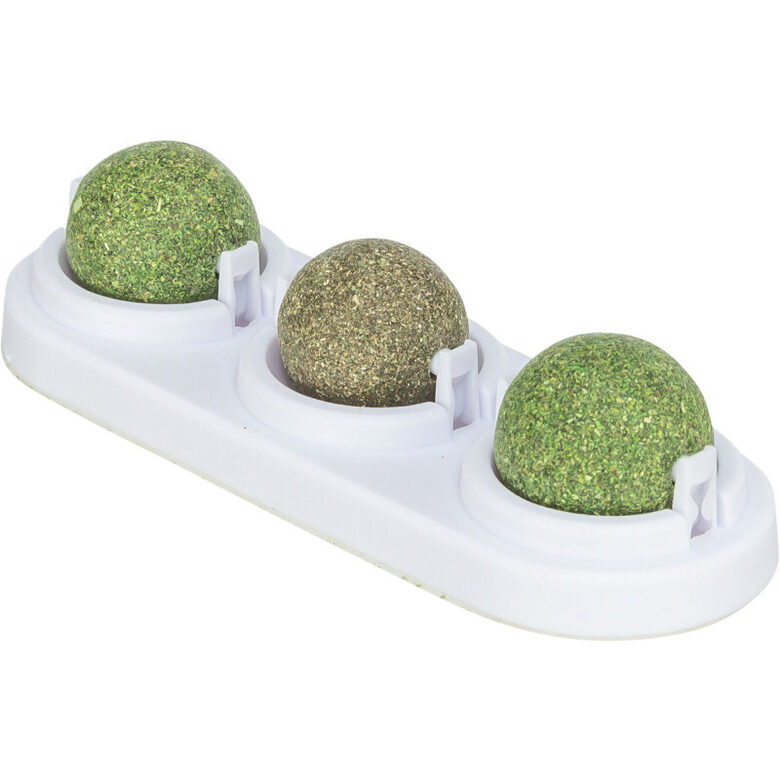 Trixie Gardumi kaķiem Matatabi play balls with holder, catnip, ø 5 cm