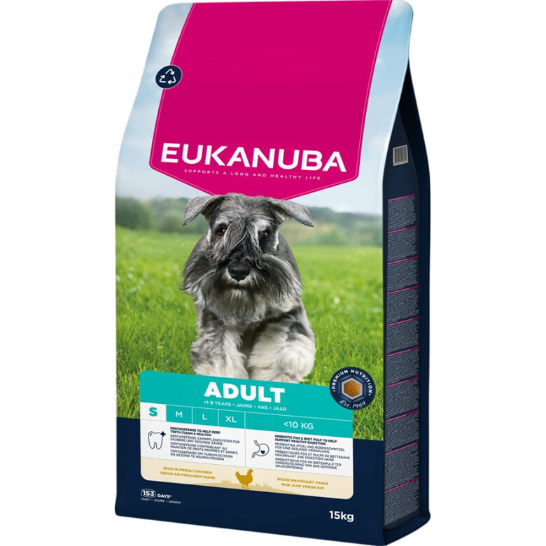 Eukanuba Adult Small, Chicken, 15 kg
