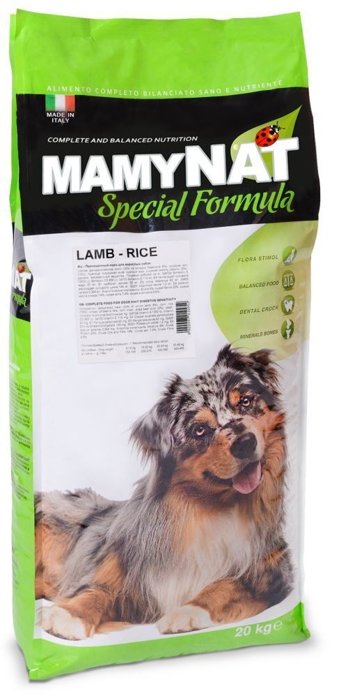 Mamynat Lamb & Rice - Visu Šķirņu Suņiem (Jērs Un Rīsi) 20 kg