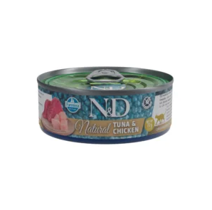 N&D CAT NATURAL TUNA CHICKEN 140g