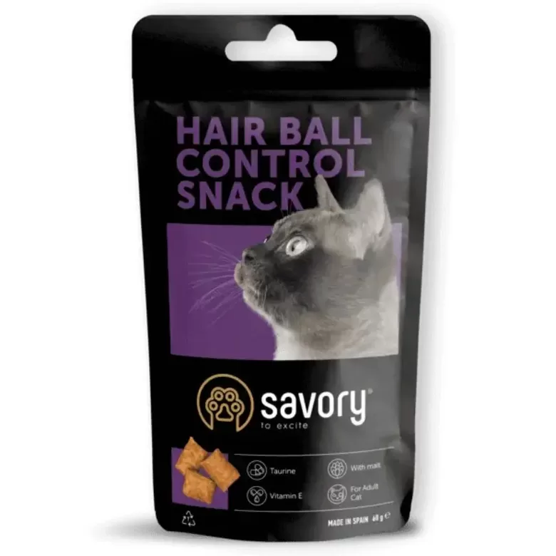 Savory kārumi kaķiem Pillows Hair Ball Control 60 g