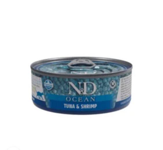 N&D CAT OCEAN TUNA SHRIMP 70G