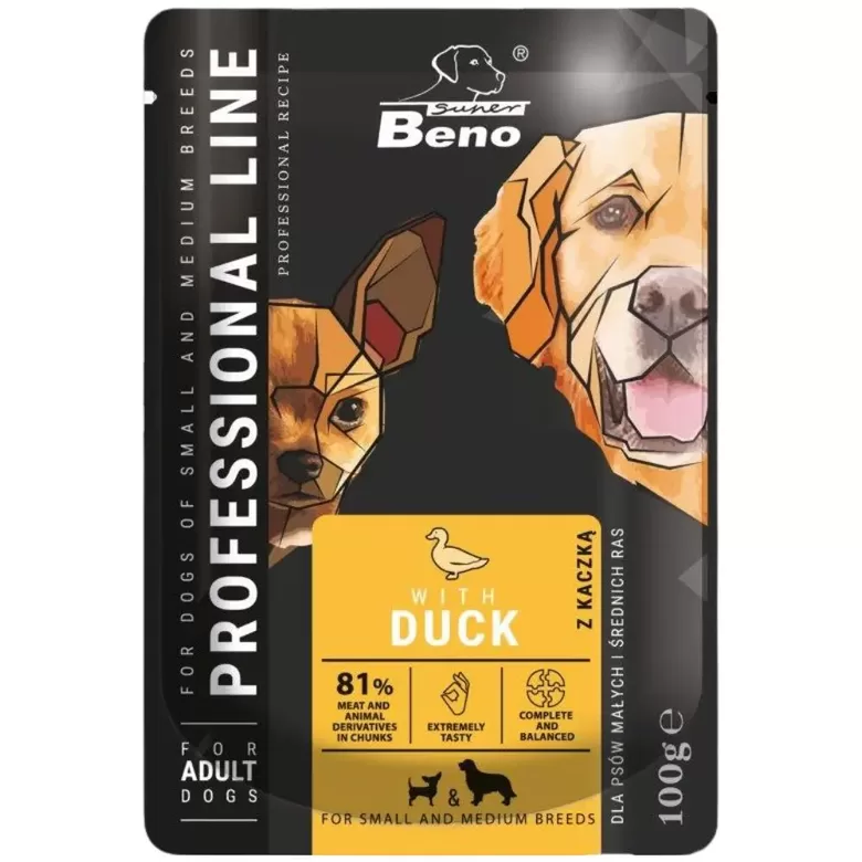 Super Beno Pouch suņiem "M/S" ar pīles gaļu 100 g