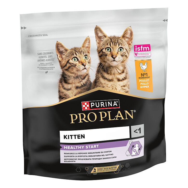 PRO PLAN HEALTHY START sausā barība kaķēniem (vista) 400g