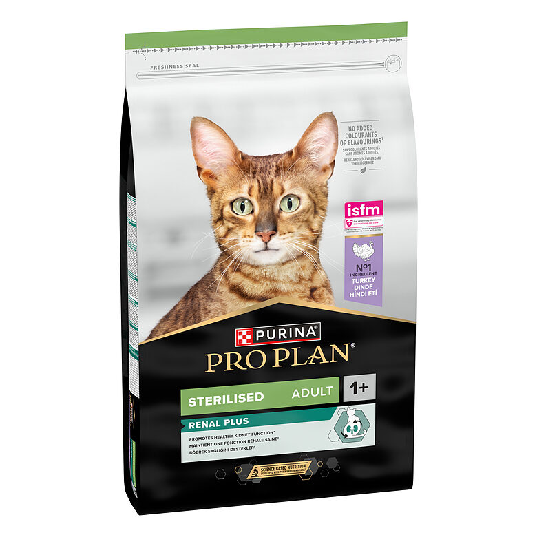 PRO PLAN STERIL RENAL sausā barība kaķiem (tītars) 10kg