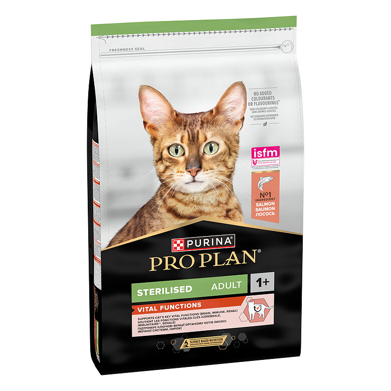 PRO PLAN STERIL VITAL sausā barība kaķiem (lasis) 10kg