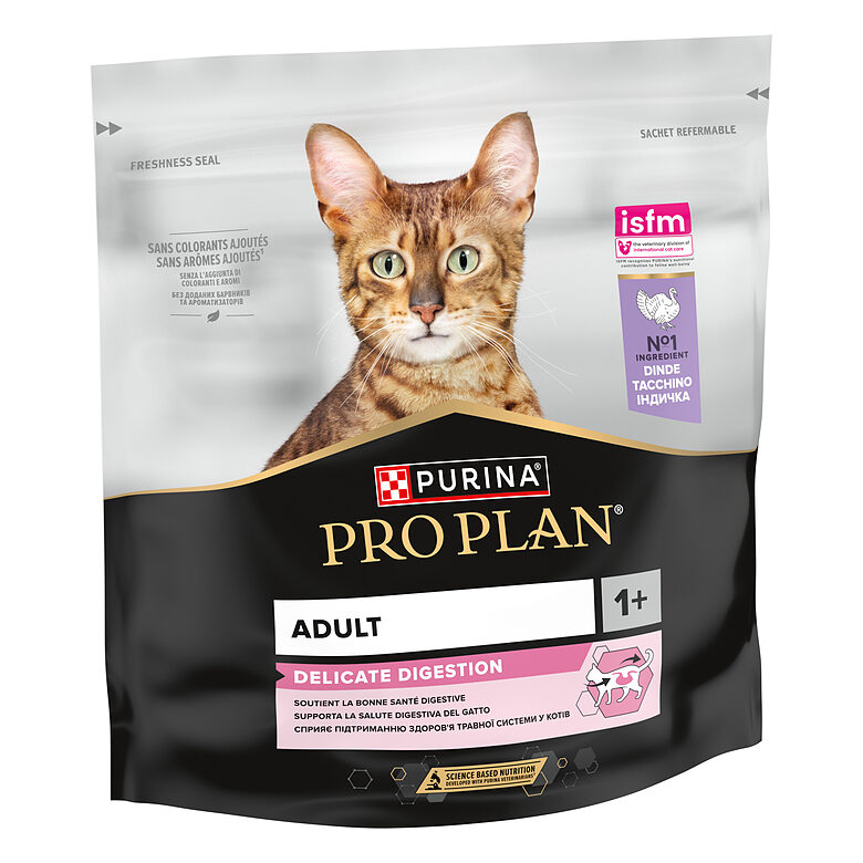 PRO PLAN DELICATE, jutīgiem kaķiem (tītars) 400g, 1-7 gadi, DIGEST, gremošana