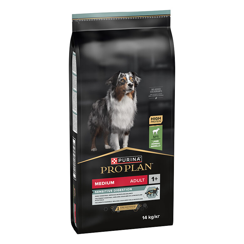 PRO PLAN MEDIUM ADULT sausā barība sunim (jērs) 14kg