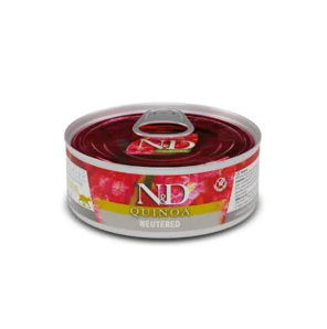 N&D CAT QUINOA PORK NEUTERED 80G