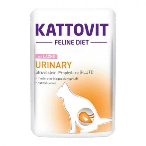 KATTOVIT Urinary Lachs — влажный корм для кошек с лососем, 85 г