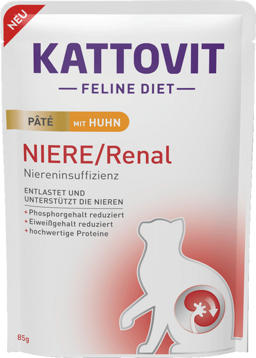 KATTOVIT Renal Pate Huhn - Pastēte kaķiem ar vistu 85g