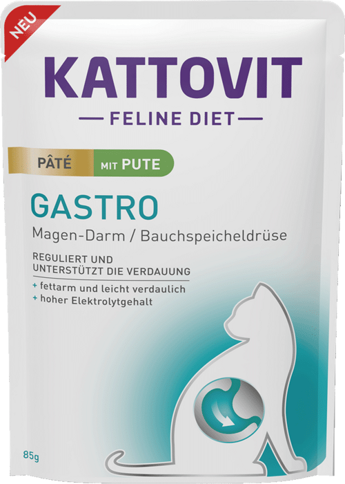 KATTOVIT Gastro Pate Pute — паштет для кошек с индейкой 85 г