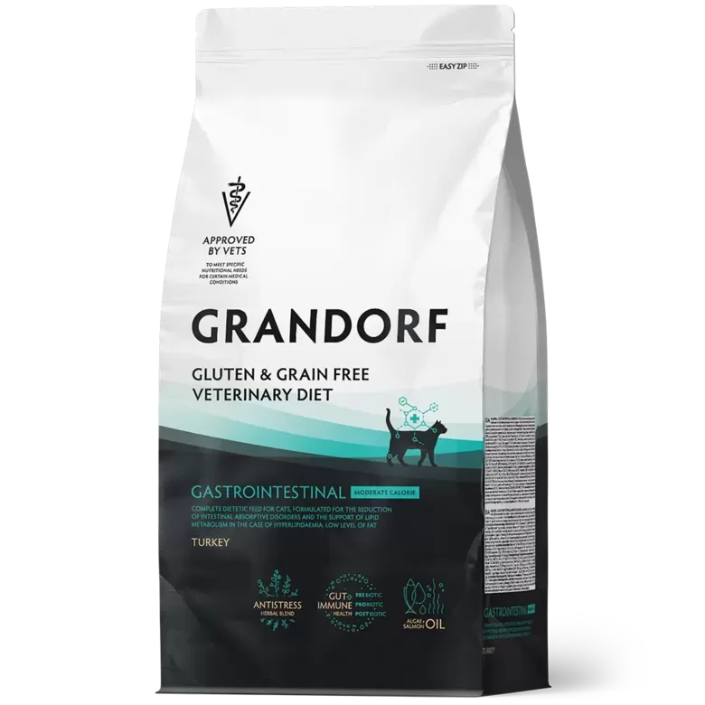 GRANDORF GASTROINTESTINAL MODERATE CALORIE ADULT CATS TURKEY 2 KG