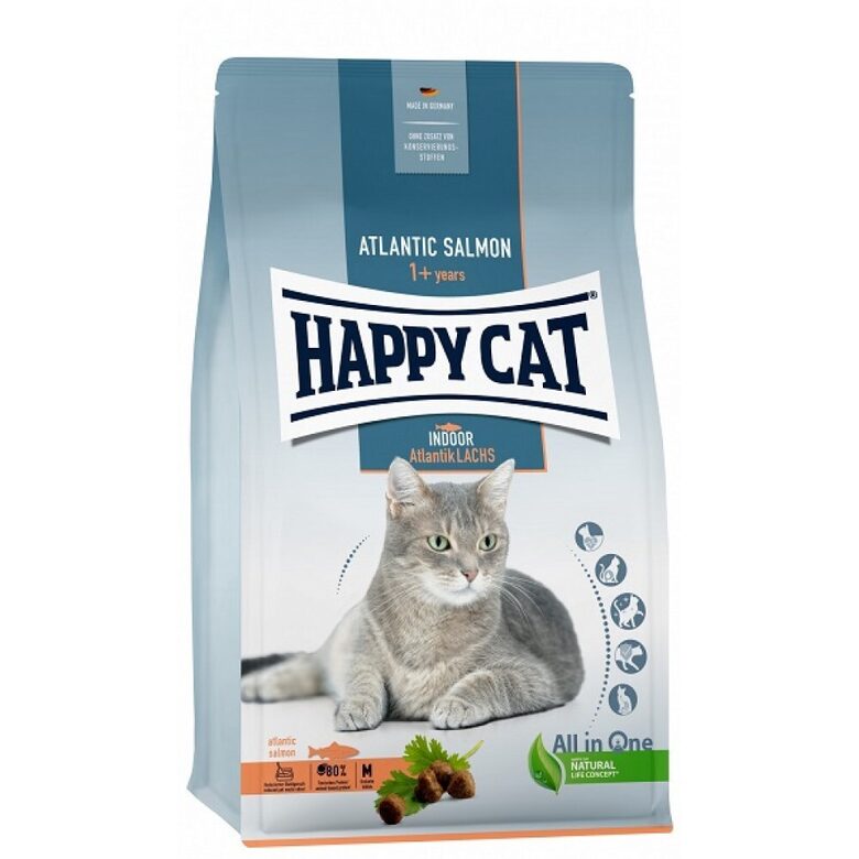 Happy Cat Indoor Adult Atlantik-Lachs 1,3 kg