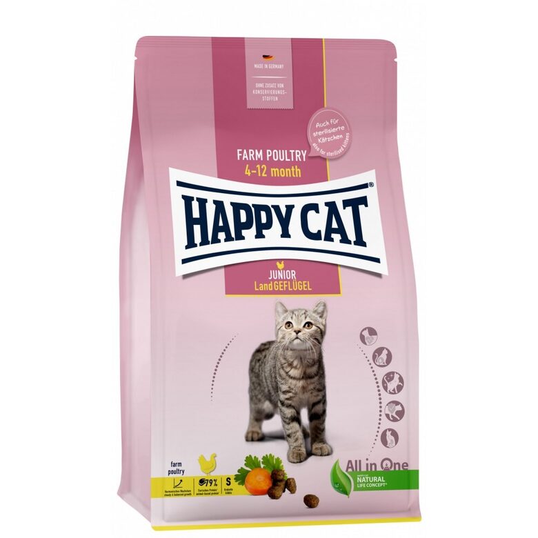 Happy Cat Young Junior Land-Geflügel 300 g
