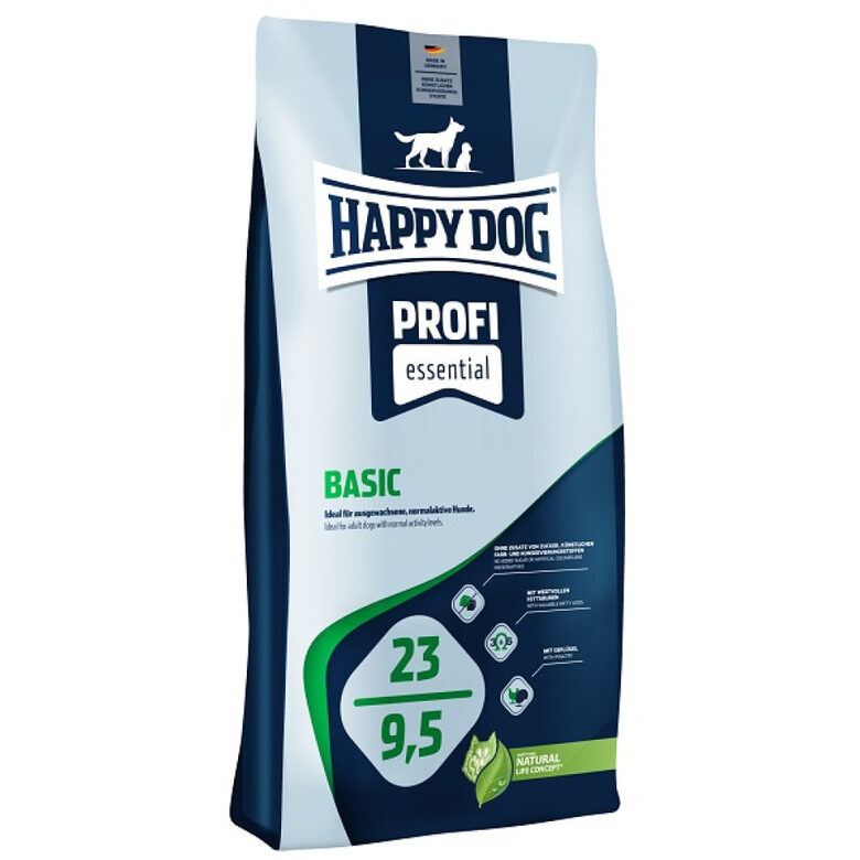Happy Dog Profi Essential Basic - 23/9,5 - sausā barība suņiem ar mājputnu & zivīm 20 kg