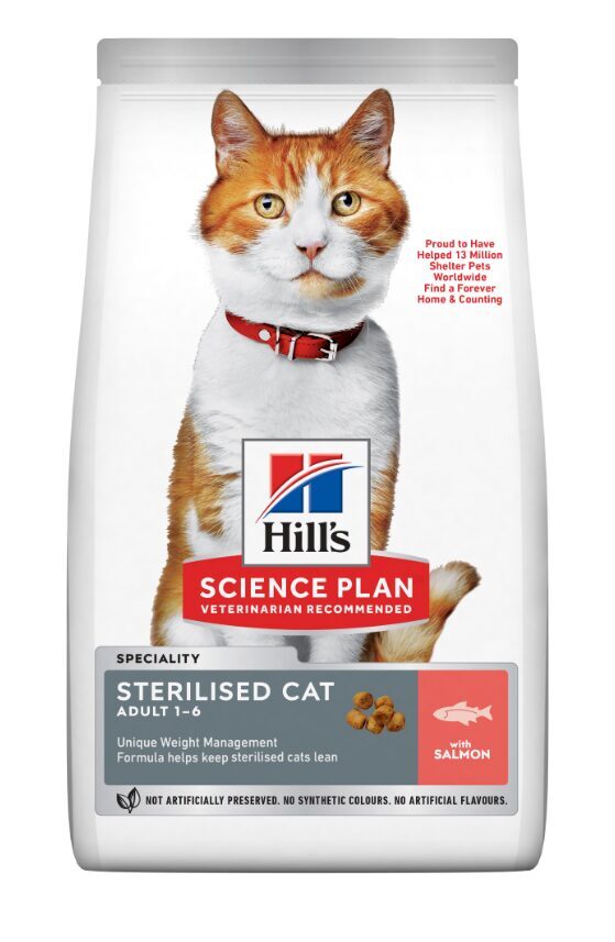 HILLS SP KAĶU SAUSĀ B STER LASIS 10KG