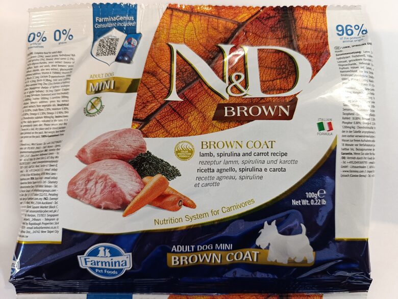 N&D Dog PARAUGS (Brown Coat Mini) 100G