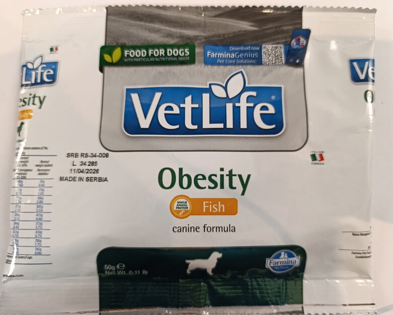 VetLife Dog PARAUGS (Obesity) 50G