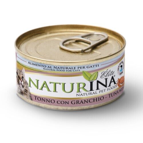 NATURINA ELITE - konservi kaķiem tuncis ar krabi 70 g
