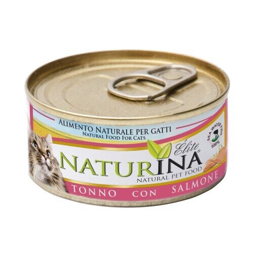NATURINA ELITE - konservi kaķiem tuncis ar lasi 70 g