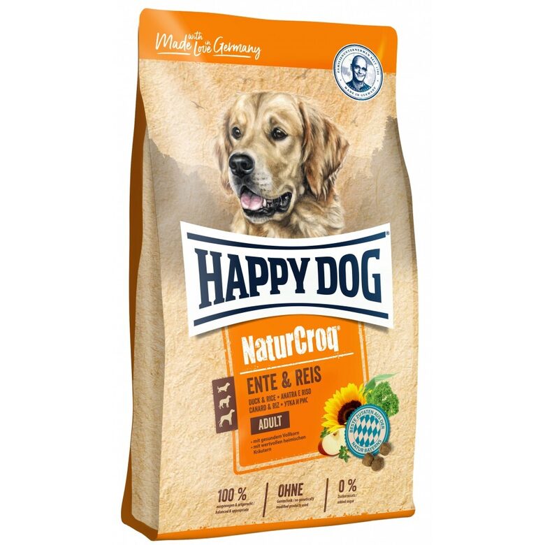 Happy Dog NaturCroq Ente & Reis - sausā barība suņiem ar pīli & rīsiem 11 kg