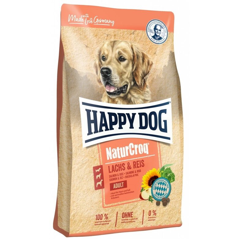 Happy Dog NaturCroq Lachs & Reis - sausā barība suņiem ar lasi & rīsiem 4 kg