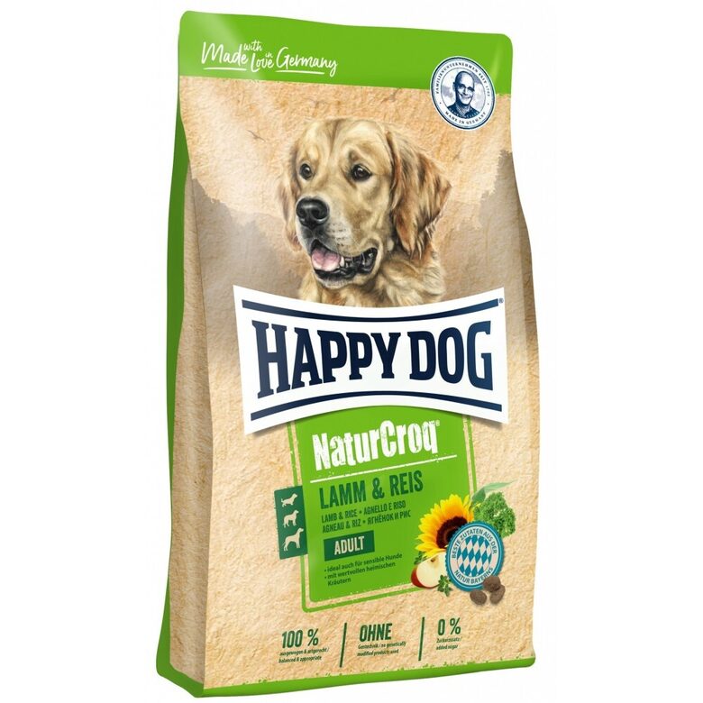 Happy Dog NaturCroq Lamm & Reis - sausā barība suņiem ar jēra gaļu & rīsiem 1 kg