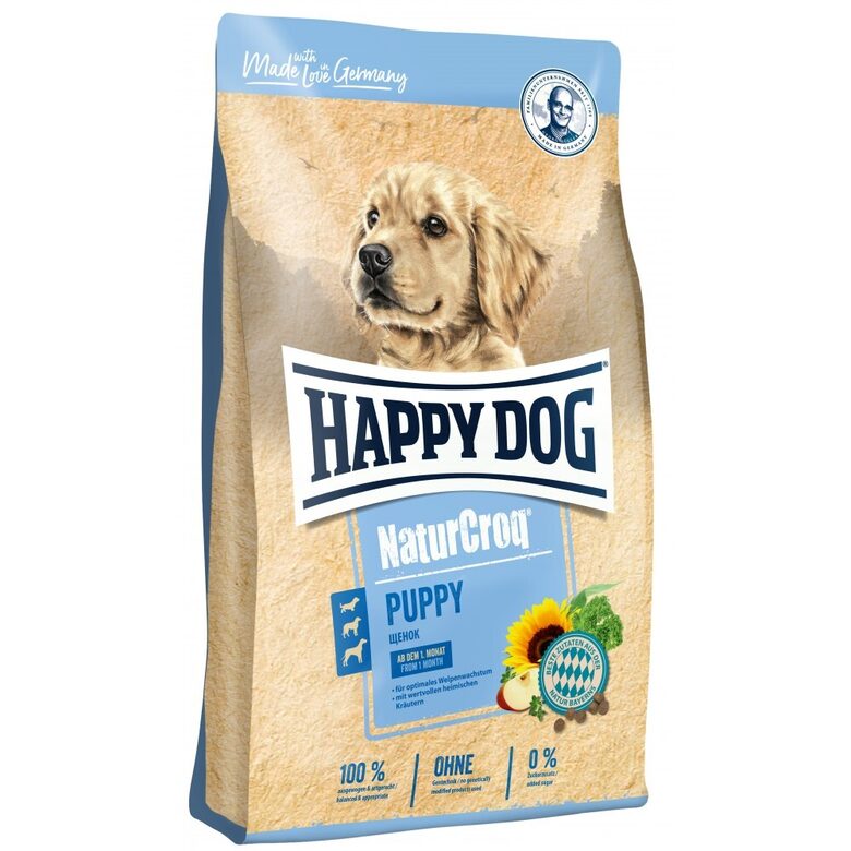 Happy Dog NaturCroq Puppy - sausā barība kucēniem ar mājputnu gaļu 15 kg