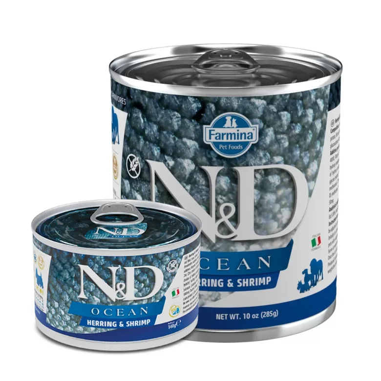N&D DOG OCEAN HERRING SHRIMPS 140G