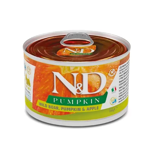 N&D DOG PUMPKIN BOAR APPLE ADULT MINI 140G
