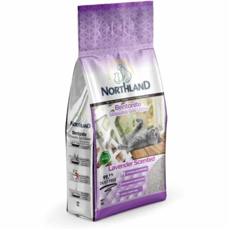 Northland Lavander bentonīta kaķu pakaiši ar lavandas aromātu 10l