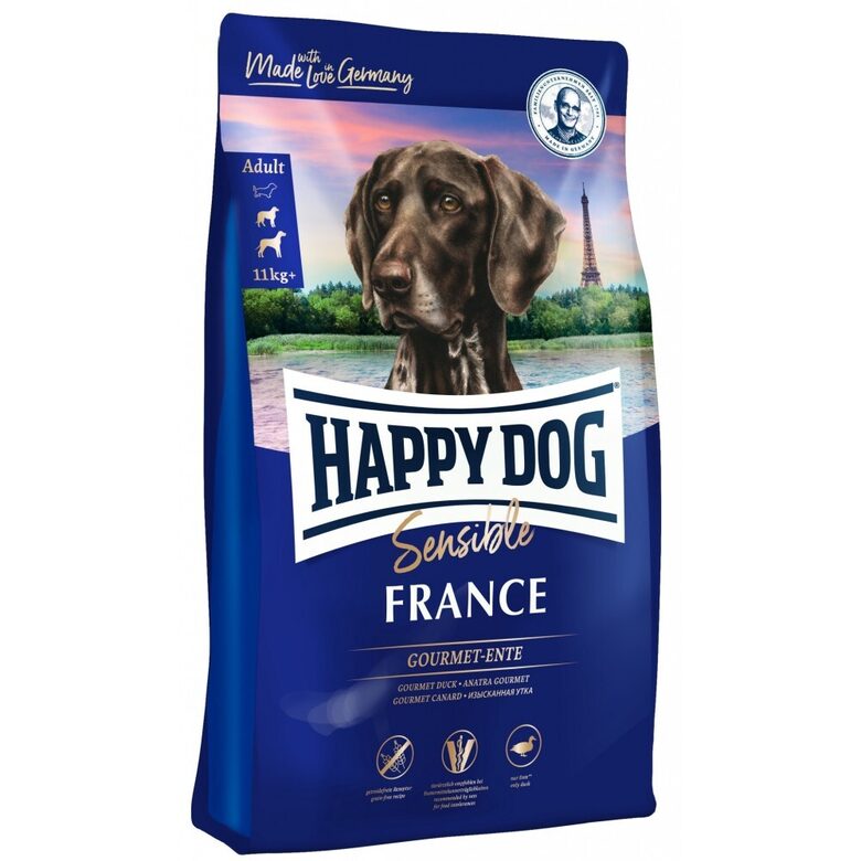 Happy Dog Sensible France 4 kg - sausā barība suņiem ar pīles gaļu